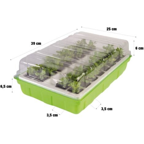 5 Ensembles De Germination Boîte Ménage En Plastique 2-en-1 Pépinière
