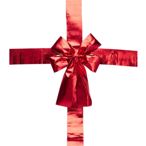 Noeud rouge de Noël pour porte intérieure ou extérieure (1/5)
