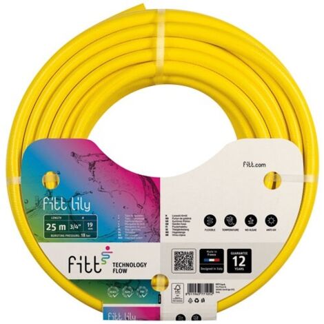 Fitt Lily Tuyau d'arrosage jaune 25m diamètre 19mm (1/2)