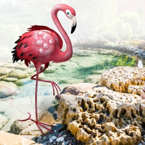 Flamant rose deco jardin animaux