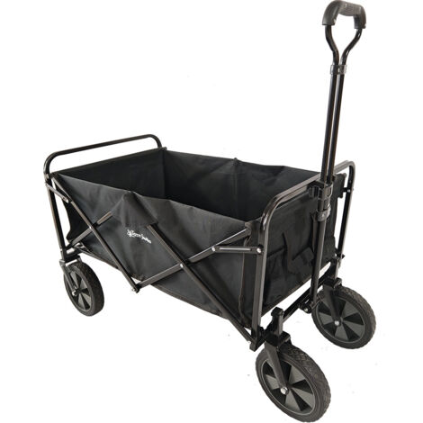 Chariot de transport pliable à roulettes 90L 80kg