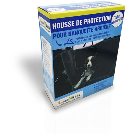 Housse de protection banquette voiture pour chien
