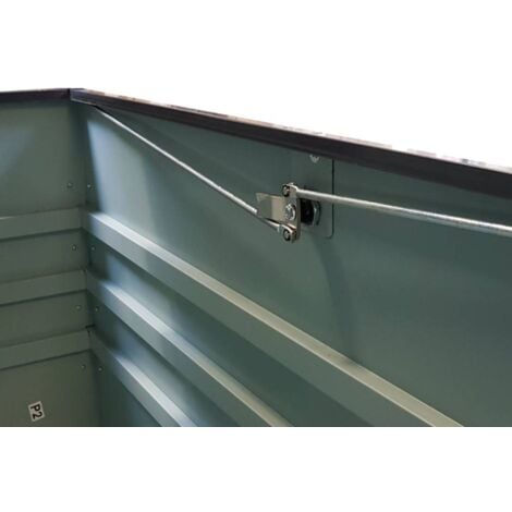 Coffre de rangement jardin en métal 130 x 61 x 62