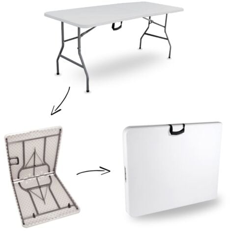 Table de jardin pliante 8 personnes 180cm
