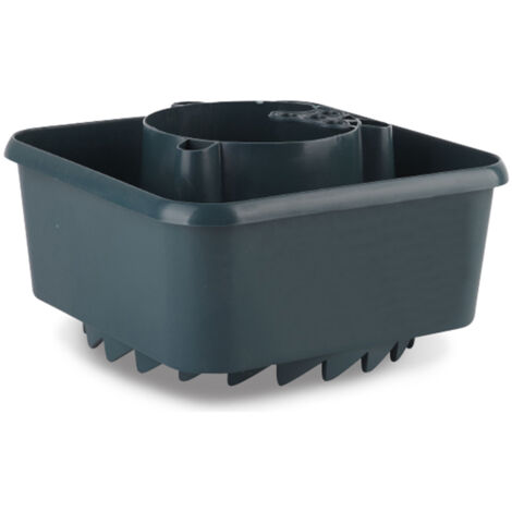 Terre Jardin – Réservoir d'eau pour tomates – Tuteur avec socle d'irrigation – Pot de plantation 14cm – Dimensions 27x27x15.5cm – Compatible tuteurs 1.5cm