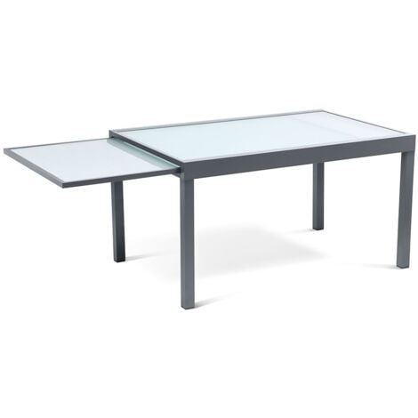 Dmora d'extérieur Mercurio, rectangulaire, Table Extensible de