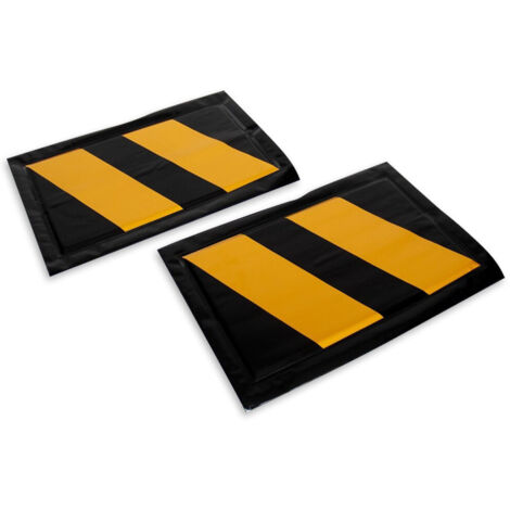 Euro Vanadium – Mousse de protection murale lot de 2 – Dimensions 40x27cm – PVC avec bandes réfléchissantes pour garage souterrain