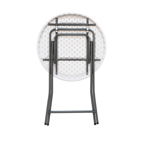 Table Haute Pliante Ronde - Table Mange Debout Pour Événements, Bureau, Extérieur