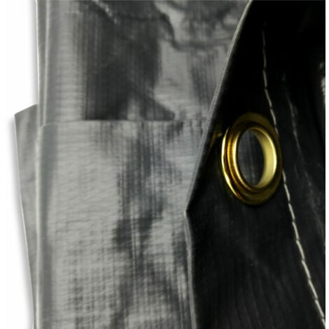 Bâche remorque avec rebord - 150 x 105 - Gris