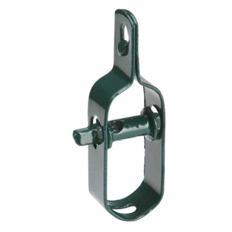 Terre Jardin – Tendeur pour fil de grillage souple – Métal vert – Hauteur 10 cm, largeur 3 cm – Ajustement de tension précis pour clôtures et fils à linge