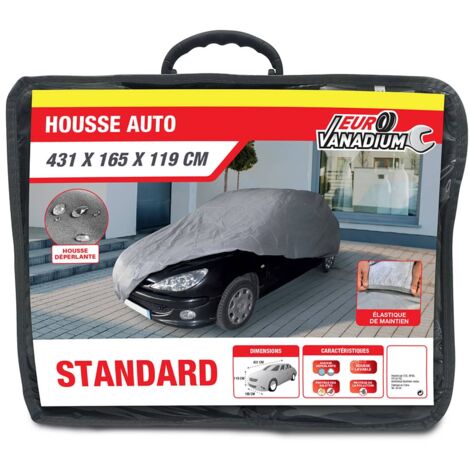 Housse de protection automobile - intérieur - 431 x 165 x 119 - Gris