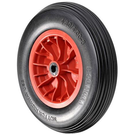 BSD Roue Pneumatique de Brouette, 2PR Pneu - 380mm 4.00-8 - 12mm Trou - Roue de Remplacemet pour Brouette, Chariot de Transport, Chariot de Jardin