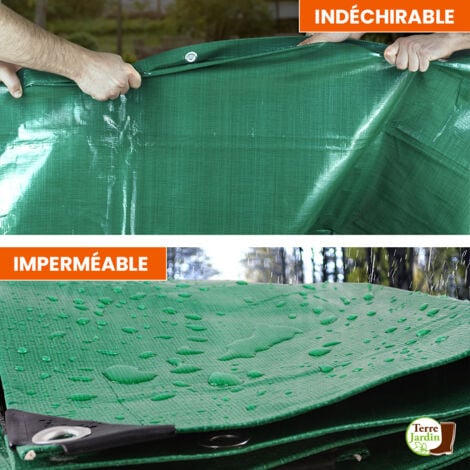 Bâche Etanche à La Pluie - Isolation Contre Les Pluies Acides Ultra-résistantes Carport Polyéthylène Épaisseur: 0.35 Mm, 180G / M2 FENGMING (Couleur