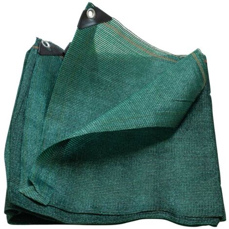 Terre Jardin – Brise vue en polyéthylène renforcé 100 g/m² – Degré d'occultation 80% – Dimensions 1 x 10 m – Couleur vert foncé