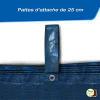Winter Block Bâche D'hiver Ronde Pour Piscine Hors Sol, 4,5 M, Avec