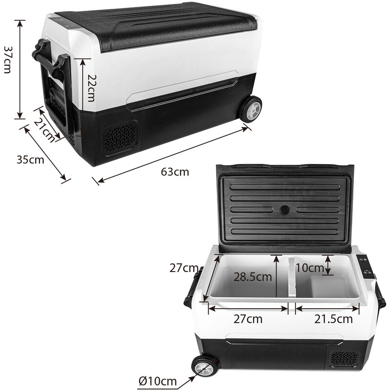 35L Auto Hause Kühlschrank-18-65 °C Mini Kühlschränke 12V/24V 220V Tragbare  Lebensmittel getränk Gefrierfach Kühler für Auto Im Freien Reise Pinic