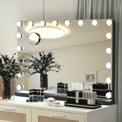 Led-make-up-spiegel, Beleuchtet, Mit Saugnapf Und Schwanenhals