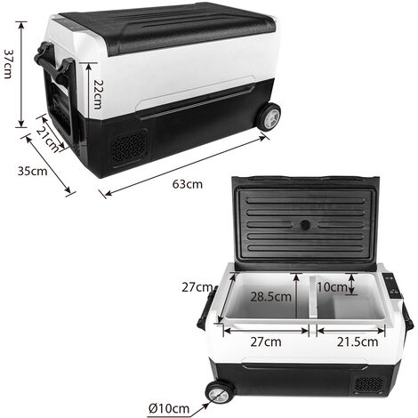 Puluomis 35L Kühlbox Kompressor Kühlschrank Auto Camping Tragbar