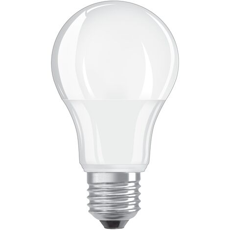 we courage Treason OSRAM Dimmbare LED Lampe mit E27 Sockel, Warmweiss (2700K), klassische  Birnenform, 9W, Ersatz für 60W-Glühbirne,