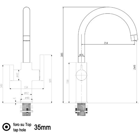 Unica Top/Class - Interrupteur à Bascule, 2 Voies, 10 AX 250 VAC, 2