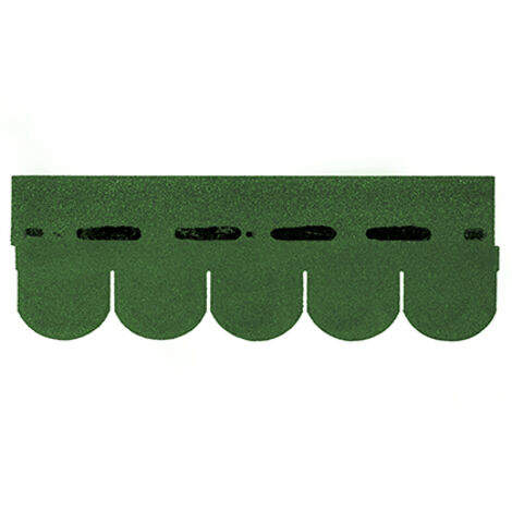 Tegole Canadesi ONDULINE Bardoline coda di castoro. Dimensioni 100 x 34 cm. Confezione da 2,32 mq. Colore verde