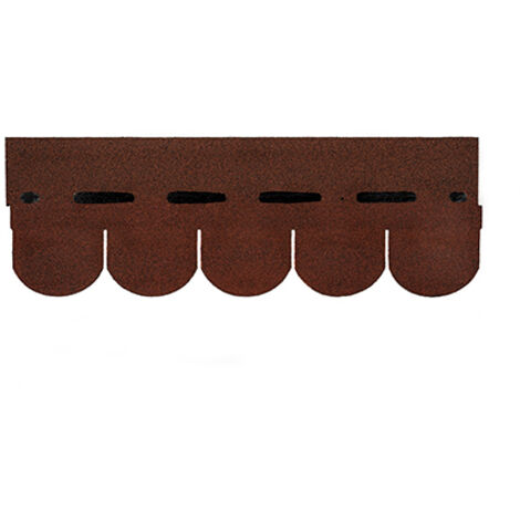 Tegole Canadesi ONDULINE Bardoline coda di castoro. Dimensioni 100 x 34 cm. Confezione da 2,32 mq. Colore rosso