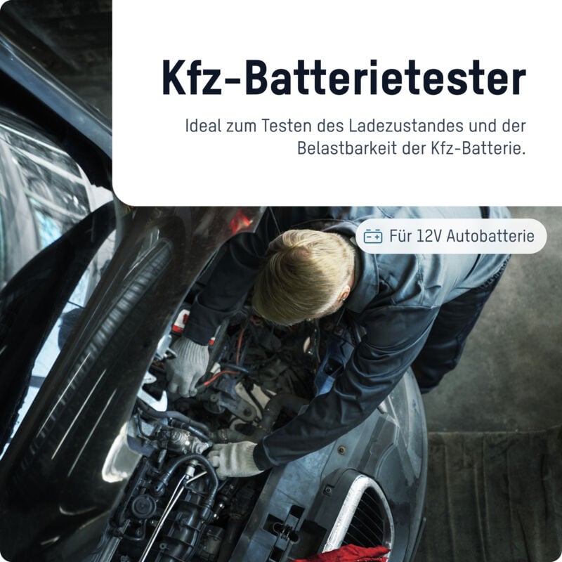 ANSMANN Power Check Kfz-Batterietester - Testgerät für 12V Autobatterien