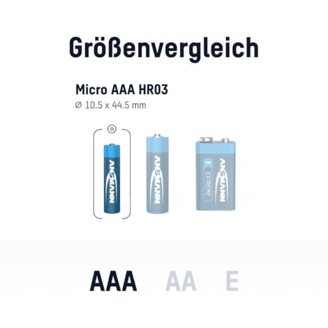 ANSMANN 2x Lithium Batterien Micro AAA / FR03
