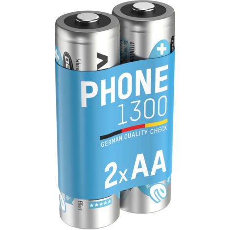 ANSMANN Telefon Akku AA 1300 mAh 1,2V, 2 Stück (1/10)