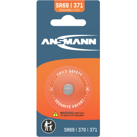 ANSMANN Batterie Knopfzelle V371/SR69 für Uhren Autoschlüssel etc.