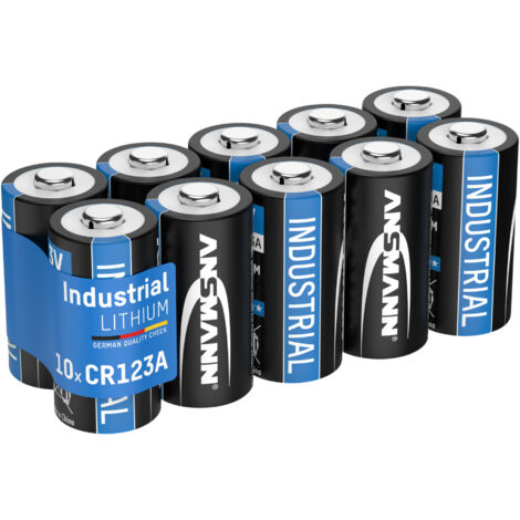 ANSMANN Lithium Batterie CR123A 3V, 10 Stück, Spezialbatterie