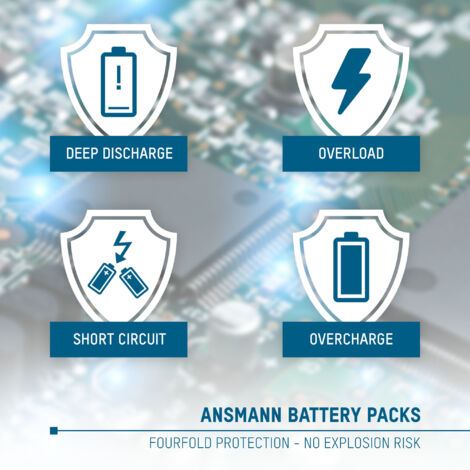 Ansmann A-Son NP FM 500H Lithium-Ion (Li-Ion) 1500mAh 7.4V oplaadbare batterij/accu