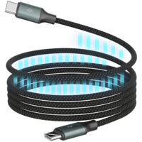 ANSMANN USB C Kabel, Schnellladekabel USB C, magnetisch, USB Kabel mit magnet