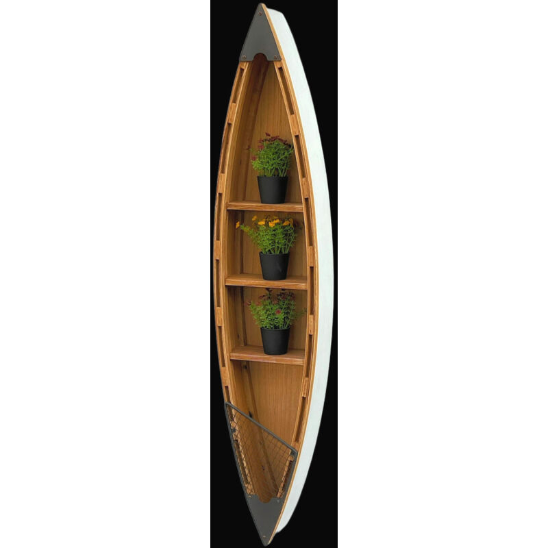 Bateau En Bois Flotté - Décoration Murale Nautique - Écologique - Fait Main - UK