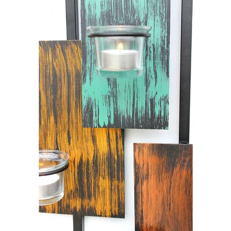 Bougeoir Mural Vintage – Fonte Noire – Petit Modèle Rétro – Occasion