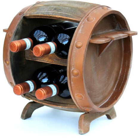 DanDiBo Casier à Vin En Bois Tonneau à Vin Marron 70 Cm 1681 Bar Casier à Bouteilles Support à Bouteilles Tonneau En Bois