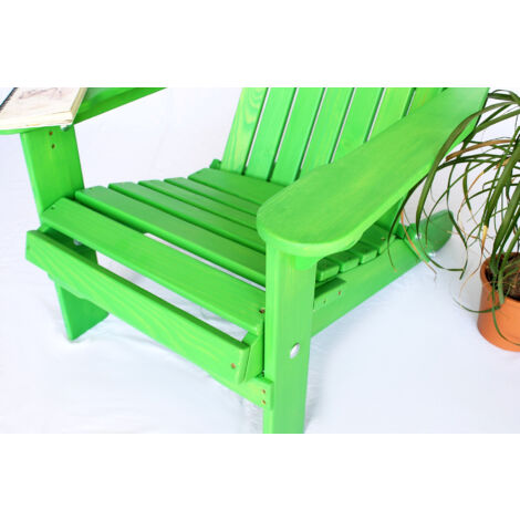 Chaise De Plage DanDiBo Bois Vert Chaise De Jardin Pliante Adirondack Deckchair 13132942