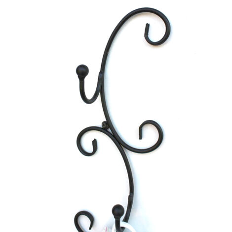 Porte-tasses en métal argenté 16 x 39 x 16 cm (6 pièces