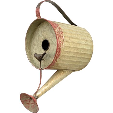 Mangeoire Oiseaux Suspendue Métal – Résiste Intempéries, 14,5x18,5x23 Cm, Noir - 9