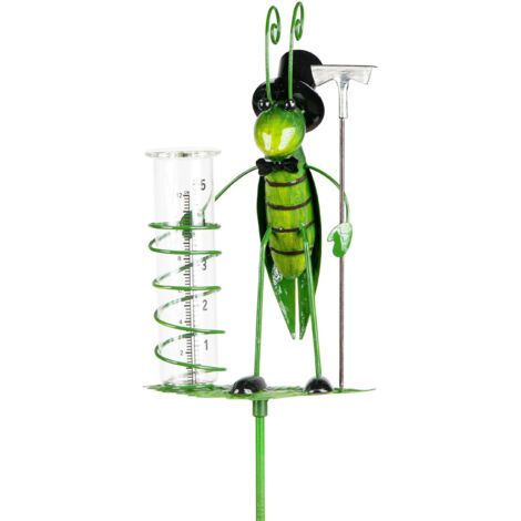 Pluviomètre d'extérieur avec piquet 35 mm Outil de mesure pour jardin