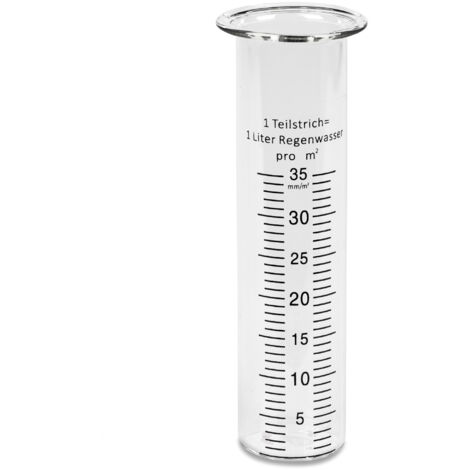 Pluviomètre DanDiBo verre 15 cm [jusqu'à 35 mm/m²] 556660 - Verre de rechange pour pluviomètre Grenouille météo, Chouette, Lapin, Escargot, Tortue, Sauterelle, Oiseau