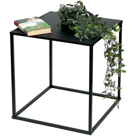 DanDiBo Table basse noire métal S Table d'appoint salon 96252 Table d'appoint 42 cm Table de salon Table de cuisine Moderne (1/5)