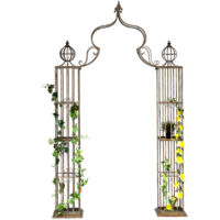 Dandibo – Arche de jardin 93969 en métal 275x172 cm – Résistante aux intempéries – Montage rapide avec ancrages au sol