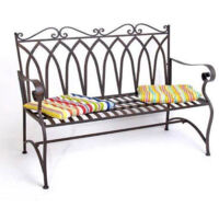 Banc Banc de jardin métallique "Roma" 18940 L-119 cm
