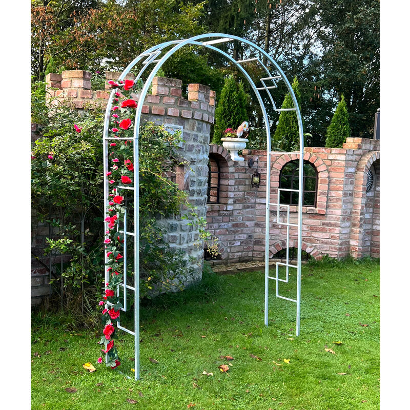 Arco da Giardino in Acciaio 37x130xh240 cm per Rampicanti Rama