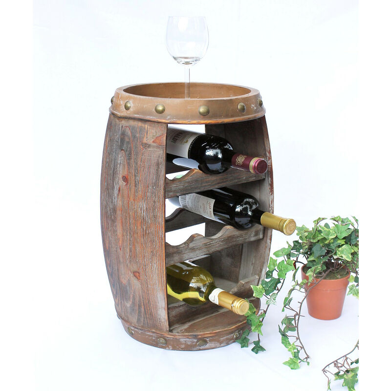 DanDiBo Scaffale Vini Botte-Vino per 24 Bottiglie verniciatura Marrone Bar  Supporto Bottiglie Botte Porta Bottiglie : : Casa e cucina