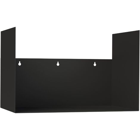Scaffale Per Legna Da Ardere DanDiBo – Metallico Nero, 100 Cm Altezza, Con Parete Posteriore, Per Interno/Esterno, 4.2 Kg