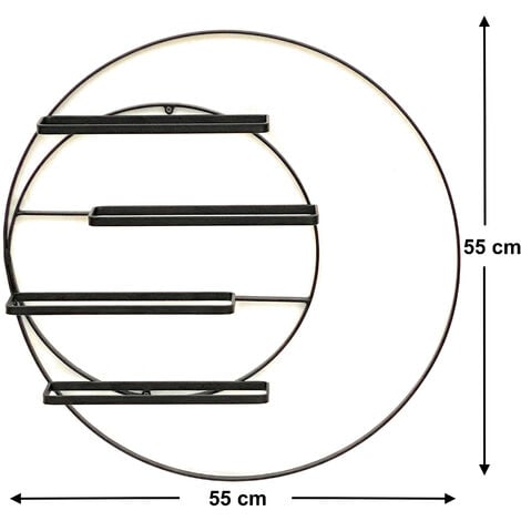 DanDiBo Scaffale Vini a Parete “Black Line” Supporto Bottiglie in