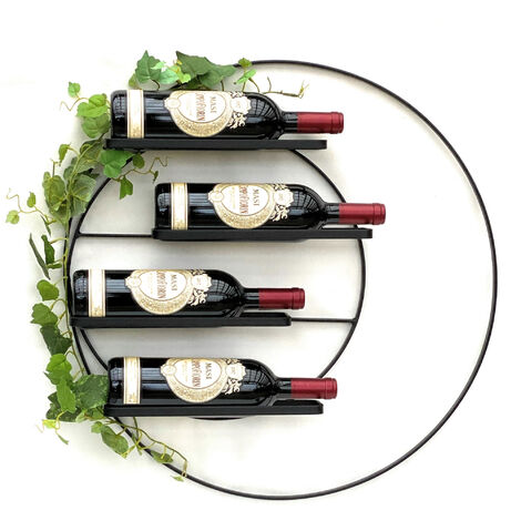 DanDiBo Scaffale Vino Design Pit 100 cm in Metallo Porta Bottiglie Supporto  Bar