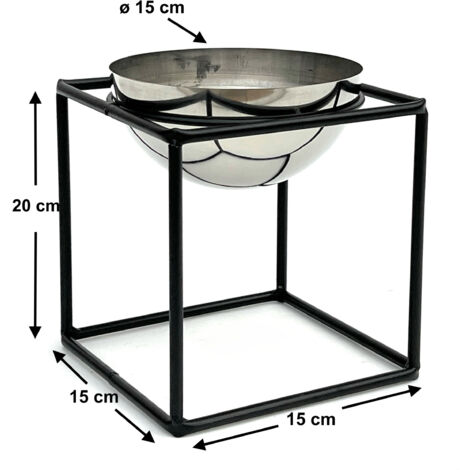 Portafiori Dastal in metallo oro 29x37 cm decorazione